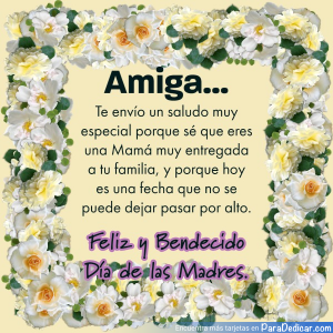 Saludo Especial para Mamás en el Día de las Madres