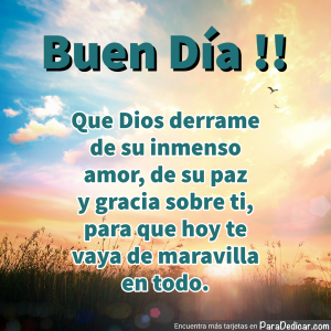 Tarjeta de Buenos Días: Amor y Paz para Tu Día