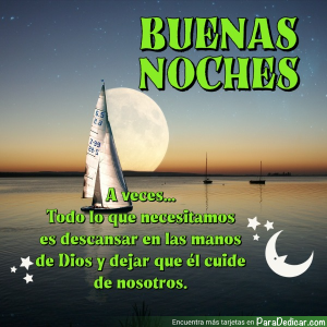 Buenas Noches: Descanso en las Manos de Dios