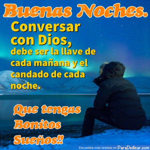 Buenas noches: Oración y Mensajes para Inspirar