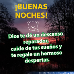 Mensaje de Buenas Noches: Desea Descanso y Paz