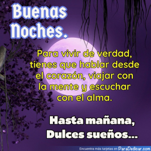 Mensaje de Buenas Noches: Habla Desde el Corazón