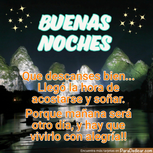Mensajes Para Desear Buenas Noches Con Alegría