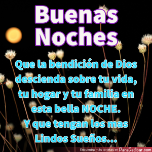 Bendiciones de Buenas Noches para Compartir con Amor