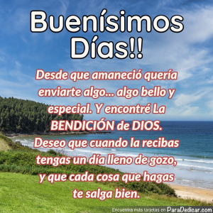 Envía Mensajes Especiales de Buenos Días