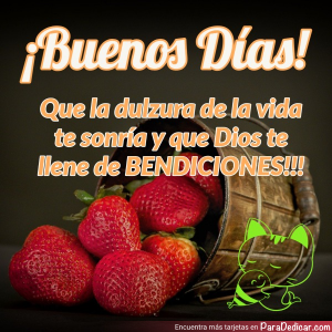 Buenos Días: Dulzura Y Bendiciones Para Compartir