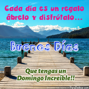 Buenos Días: Desea Un Domingo Increíble con Amor