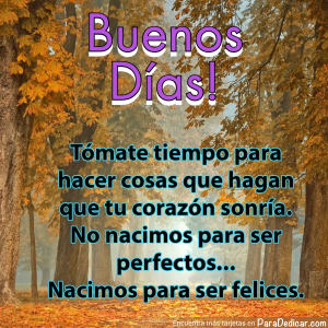 Mensajes de Buenos Días: Sonrisas y Felicidad