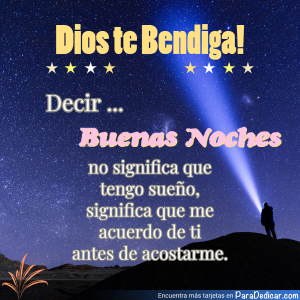 Dios Te Bendiga! Buenas Noches Sin Sueño