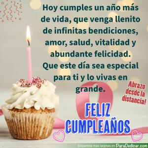 Feliz Cumpleaños: Dedicaciones Especiales Desde La Distancia