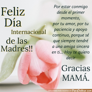 Feliz Día Internacional de la Madre - Gracias Mamá