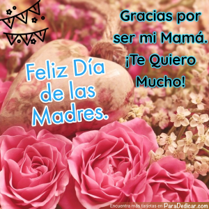 Tarjetas para el Día de las Madres: Gracias Mamá