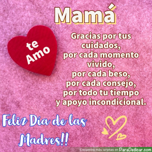 Mamá, Gracias Por Tus Cuidados | Día De Las Madres 2023