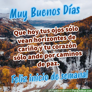 Tarjeta de Buenos Días: Inicia Tu Semana con Alegría