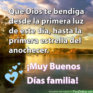 Buenos Días: Bendiciones que Iluminan Tu Día
