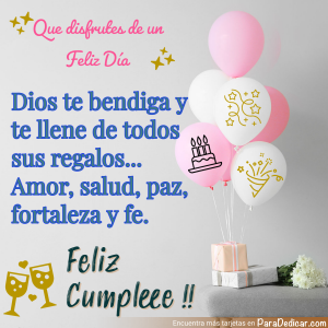 Mensajes de Cumpleaños: Que Disfrutes Un Feliz Día