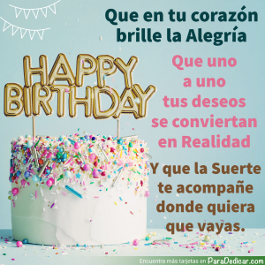 Mensajes de cumpleaños para alegrar el corazón