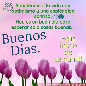Optimismo y Sonrisa: ¡Feliz Inicio de Semana Matutino!