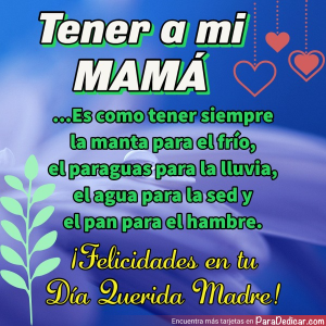 Felicidades mamá: La manta de nuestro amor